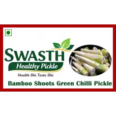 Swasth Bamboo Shoots Pickle (Green Chilli) - 400 gms